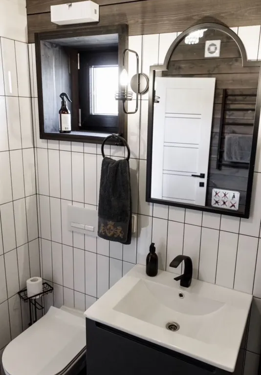 Дом в деревне с городским комфортом и русской баней