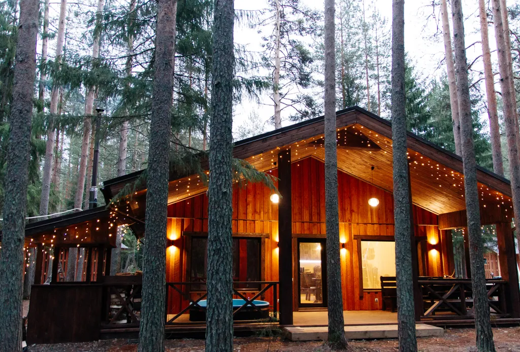 Комфортабельный коттедж с видом на озеро