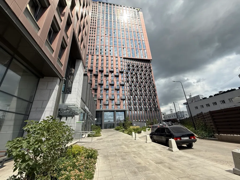 Просторная студия Мятный лён на 31 этаже в шаге от Тинькофф-холл