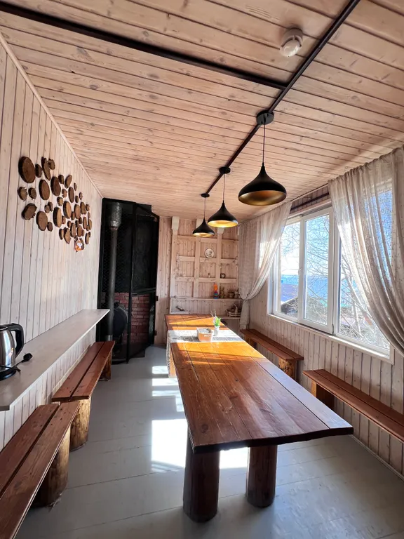 Уютный коттедж с мангалом и видом на Волгу