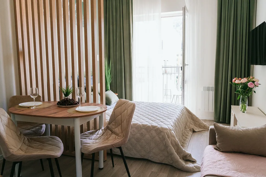 Квартира-студия с дизайнерским ремонтом