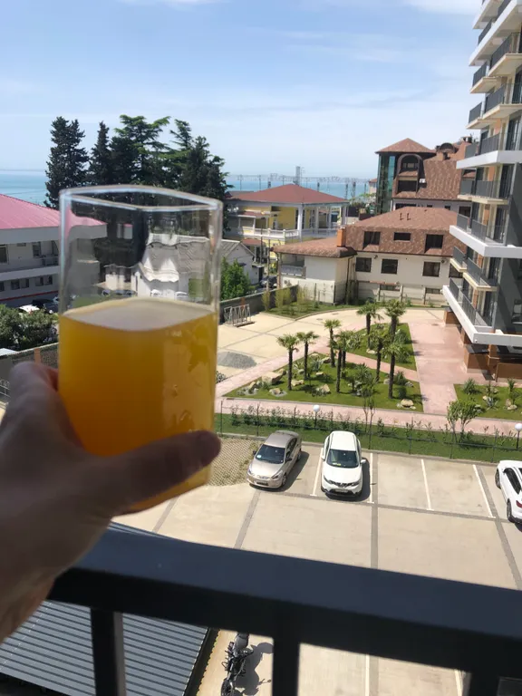 Студия у пляжа с видом на море