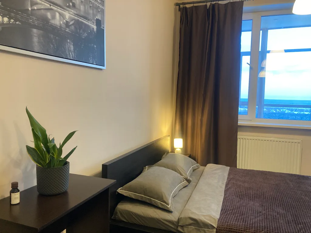 1-комнатная квартира с видом на парк За Саймой и реку Обь