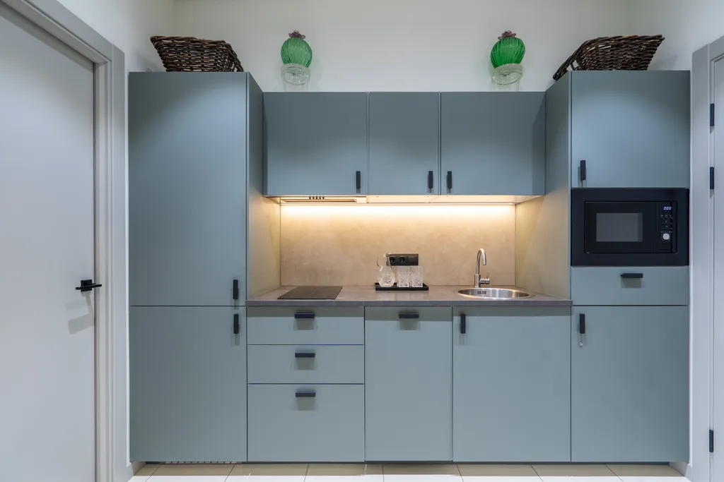 Дизайнерские апартаменты Охта КраСКИ Green