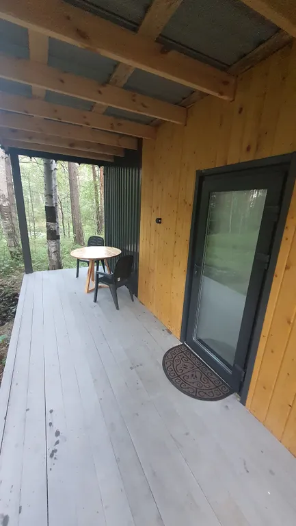 Коттедж Scandi black Уютный домик в сердце леса с панорамным окном — Березовский