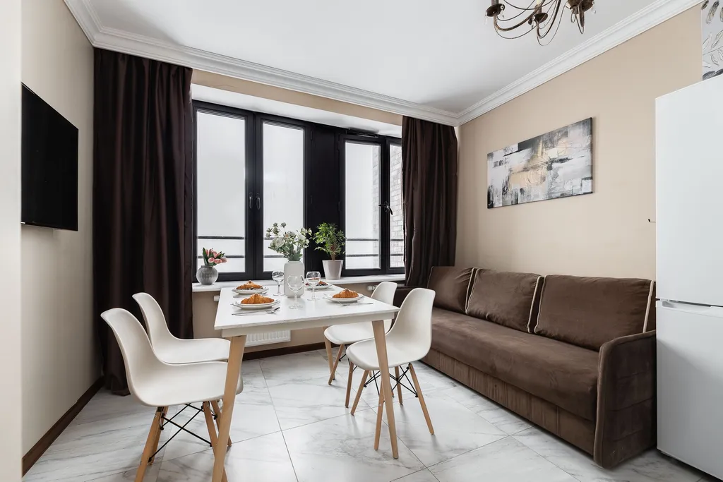 Квартира Апартаменты Symphony с 2 отдельными спальнями в жилом небоскребе — Москва