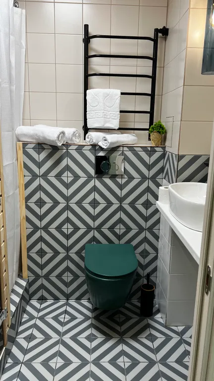 Уютная студия с дизайнерским ремонтом и сауной