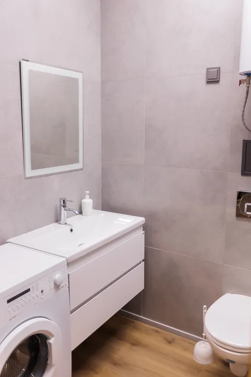 Нежный зефирный апартамент в KM Tower Plaza