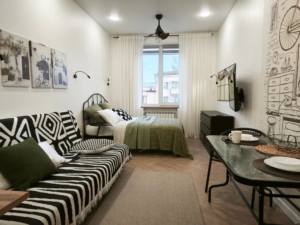 Центр. Атмосферная студия на 4-м этаже для некурящих