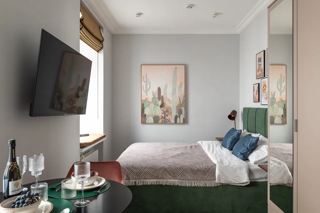 Квартира Квартира Green studio near Mayakovskaya metro station — Москва