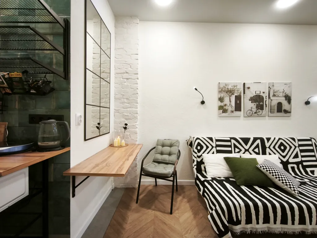 Центр. Атмосферная студия на 4-м этаже для некурящих