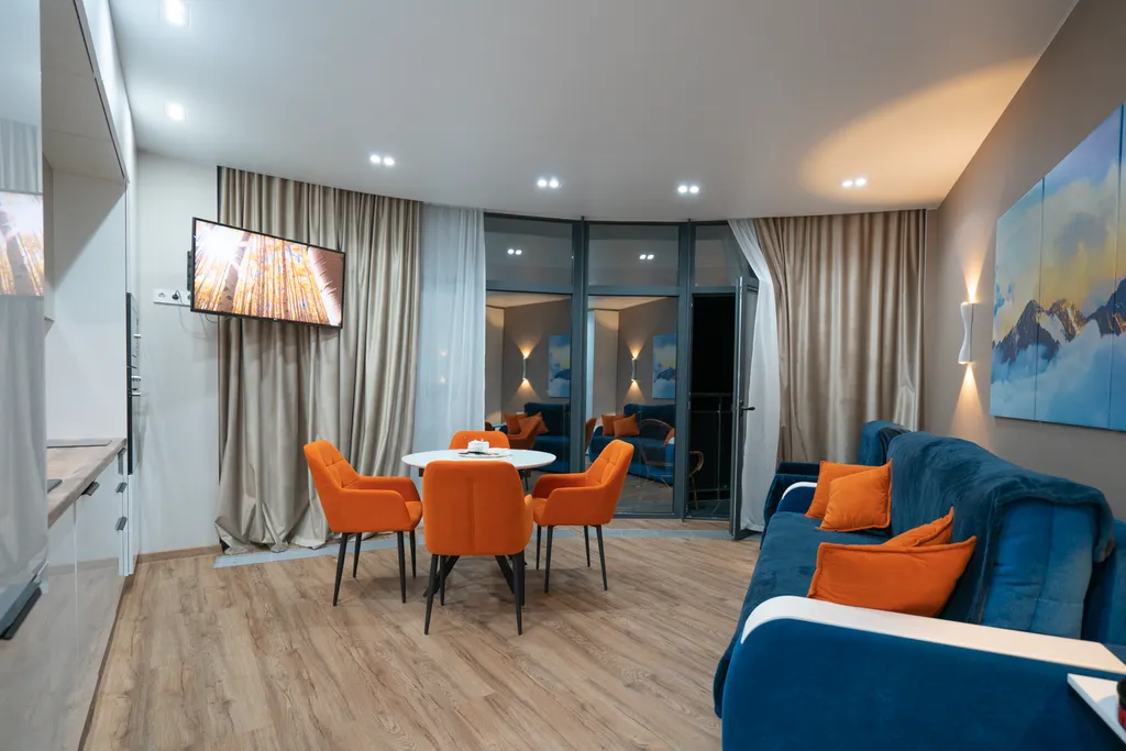 Дизайнерские апартаменты LS-LUX-ORANGE в ЖК Крымская Резиденция