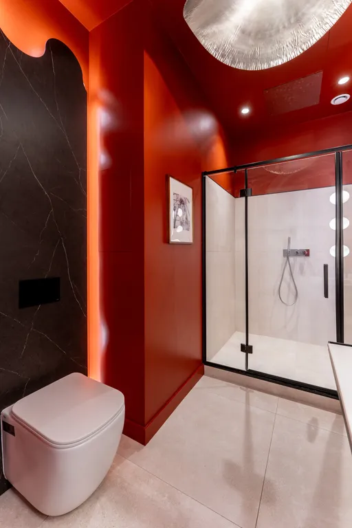 Sky city moscow ванна у окна, закатная сторона, premium дизайн