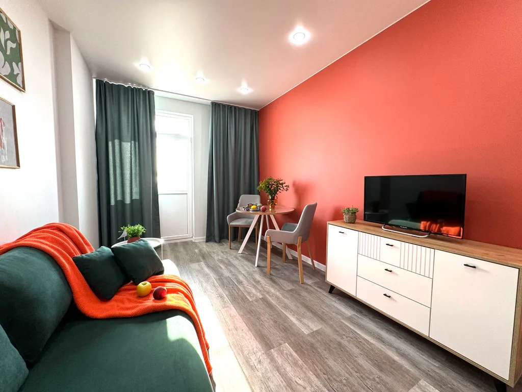 Скандинавская квартира с панорамным видом на город