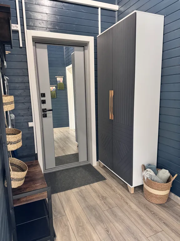 Уютный дом с сауной, в стиле барнхаус, недалеко от реки