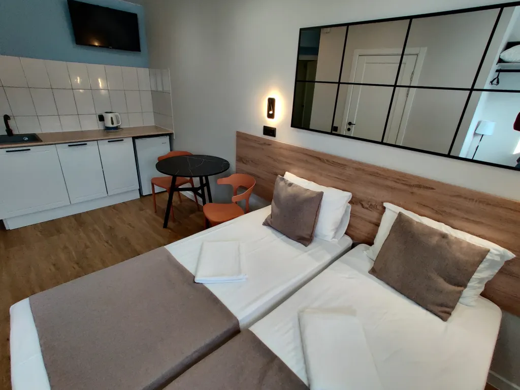 Квартира Стильные двухместные апартаменты с кухней и санузлом — аренда посуточно в Челябинск