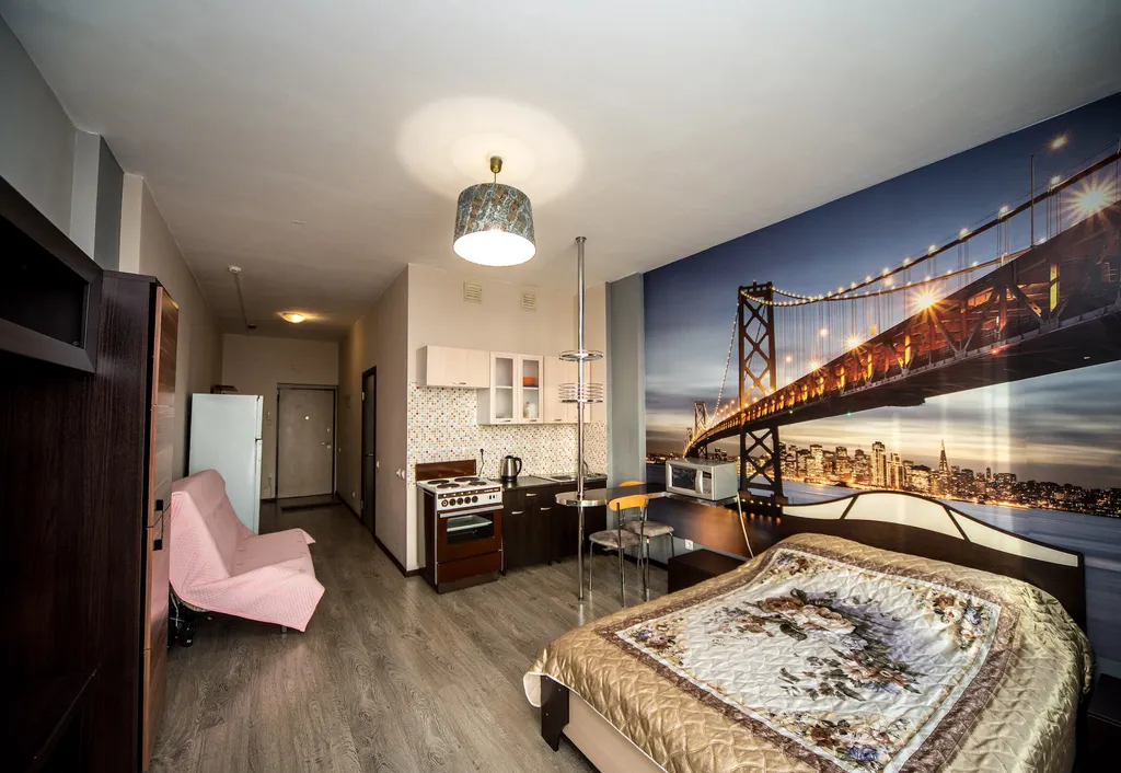 Квартира Квартира Студия на 22 этаже с красивым видом на город — Красноярск