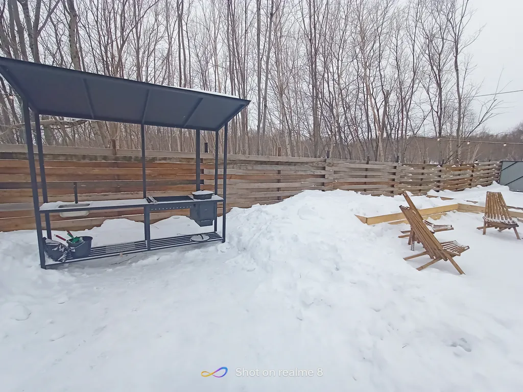 Домик А-фрейм с баней и купелью