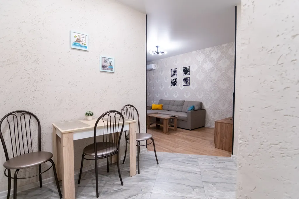 Апартаменты с новым ремонтом на четверых