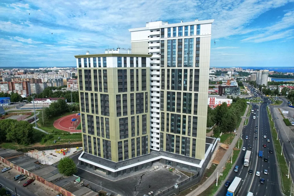 Квартира с видом на Волгу и город