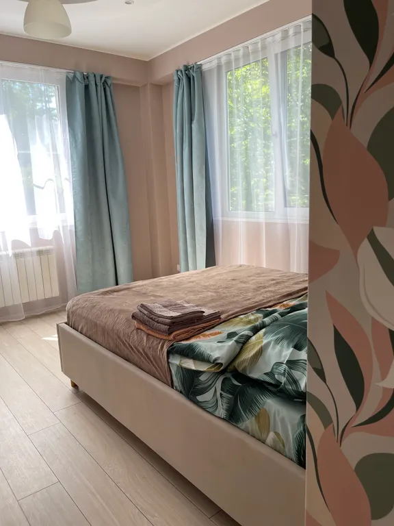 Уютный дом с баней, чаном и видом на горы