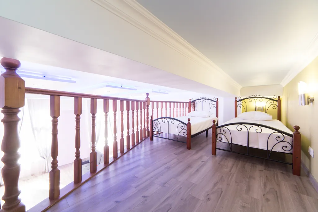 Просторные апартаменты с 2мя односпальными кроватями и диван-кровать