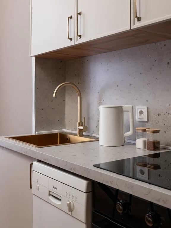 Просторная квартира с тремя спальными и балконом с видом