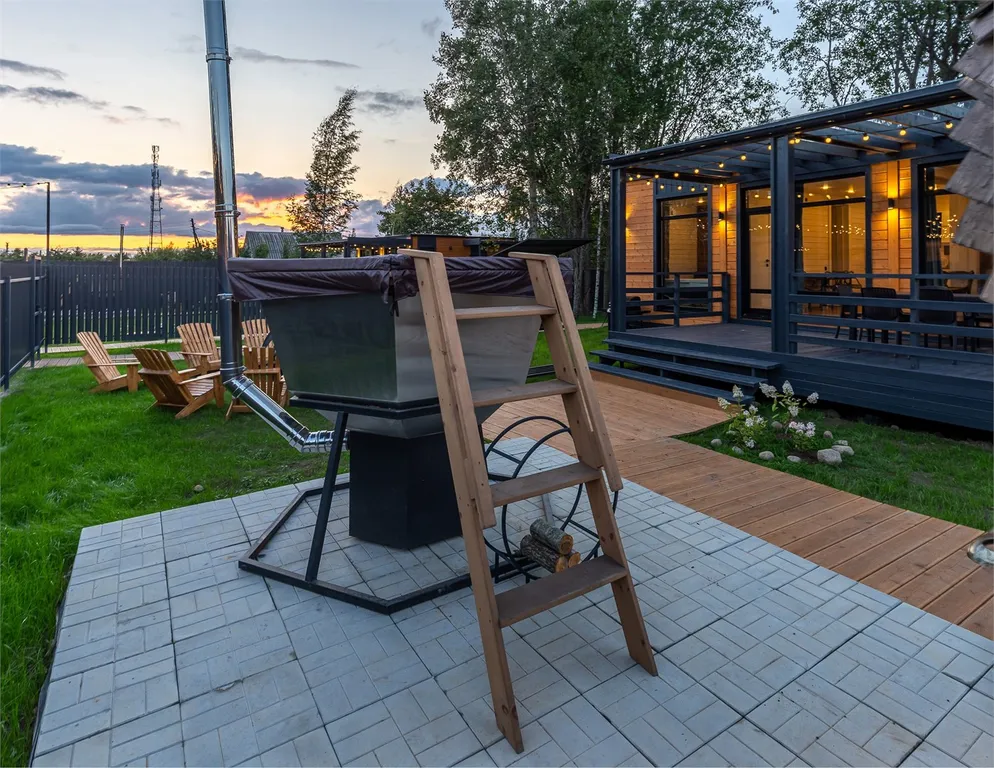 Дом 69m2 — чан, кухня, Wi-Fi