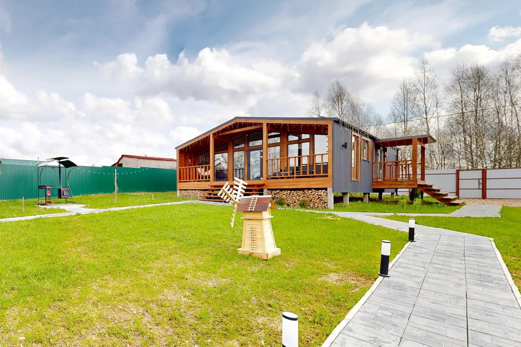 Дом с баней и чаном на участке 10 соток, Green island house