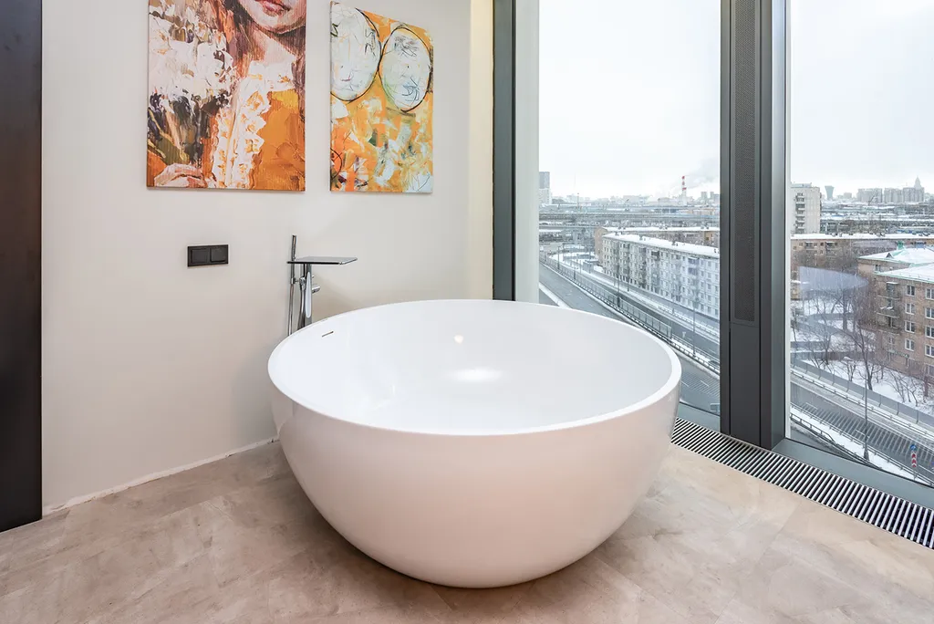 Квартира Квартира с ванной у окна в Башне Нева Тауэрс — Москва