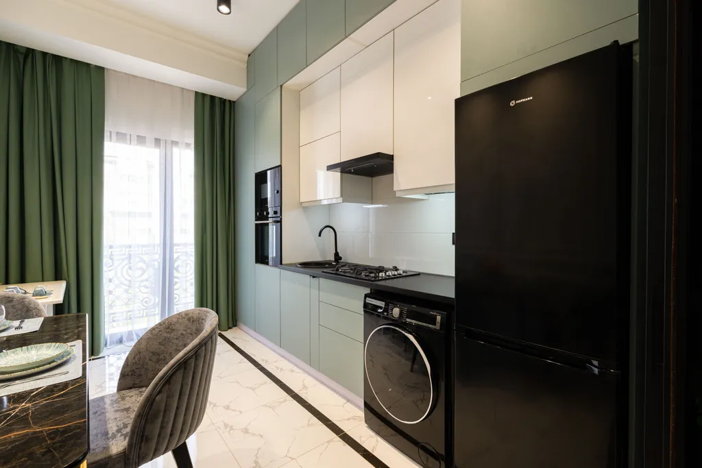 Респектабельная квартира в неоклассическом стиле в ЖК Казахстан