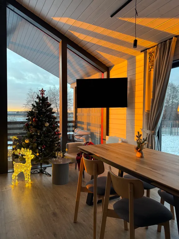 Коттедж Коттедж Новый, тёплый барнхаус с сауной и купелью — Проводник