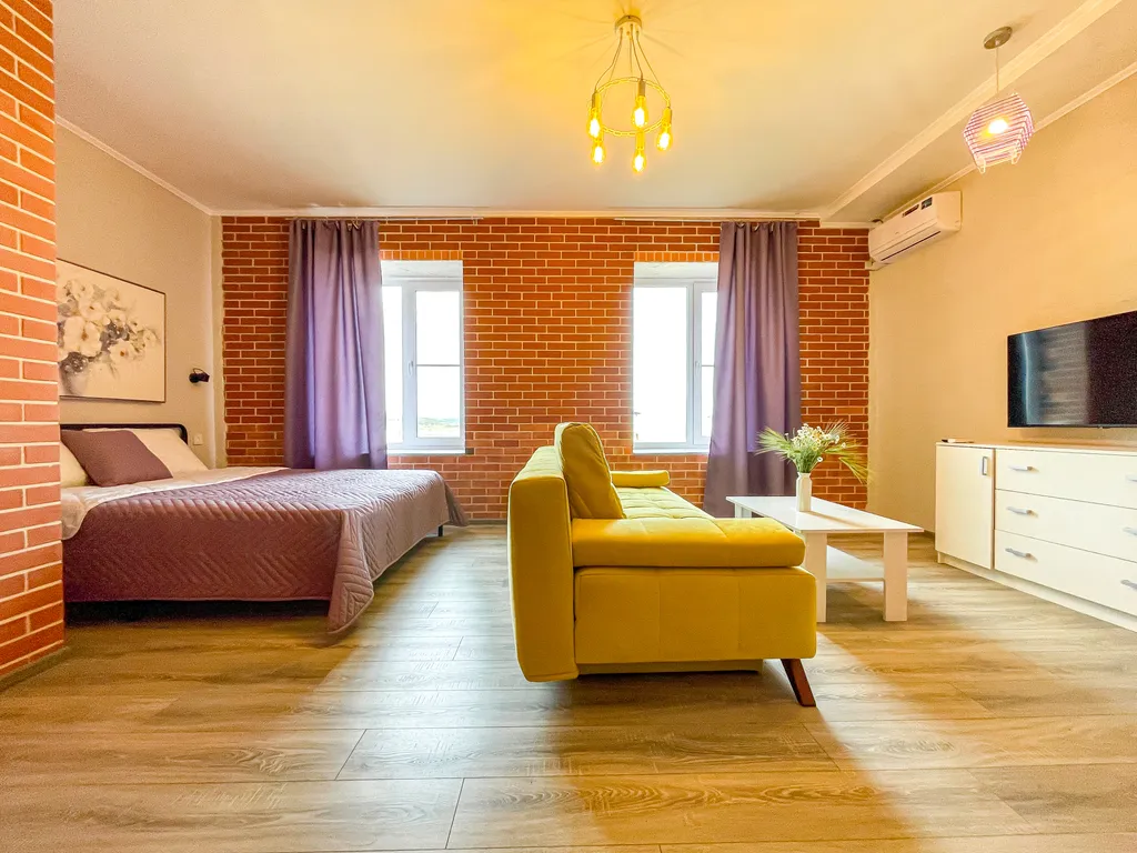 Большие апартаменты с кухней и стиральной машиной на берегу моря