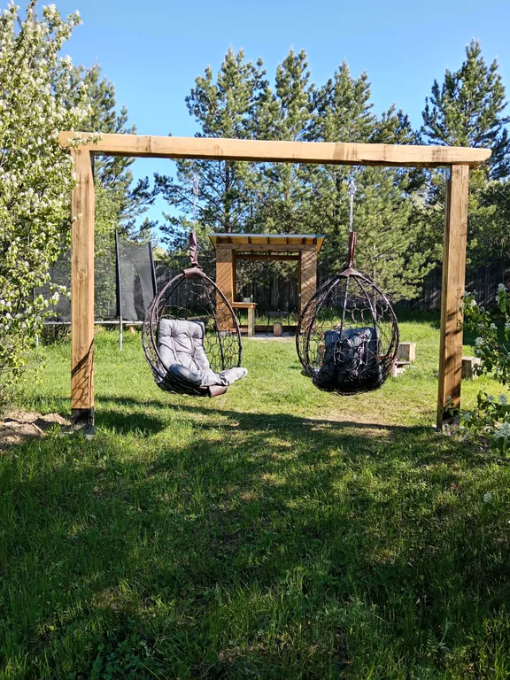 Домик с баней и купелью на дровах на участке 20 соток