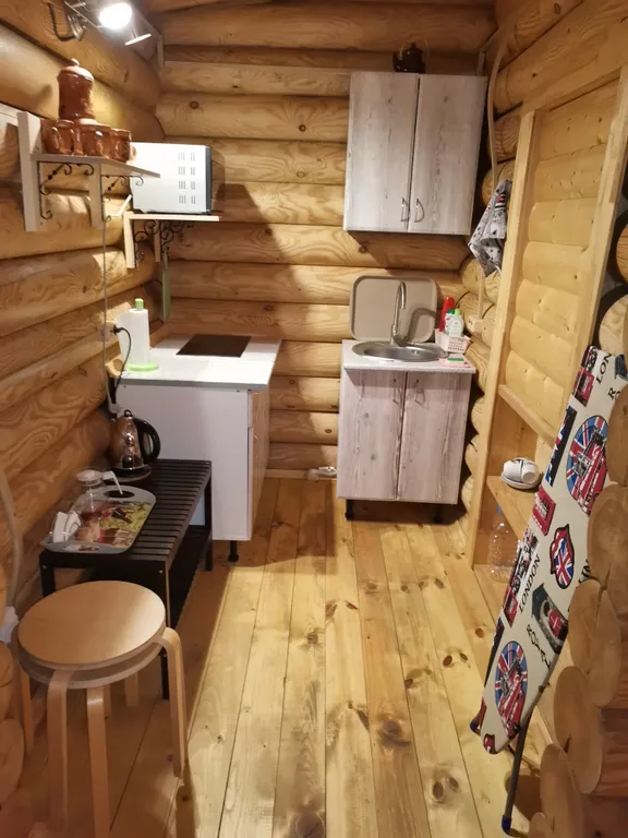 Апартаменты с сауной из сруба сибирской сосны с видом на горы Адыгеи