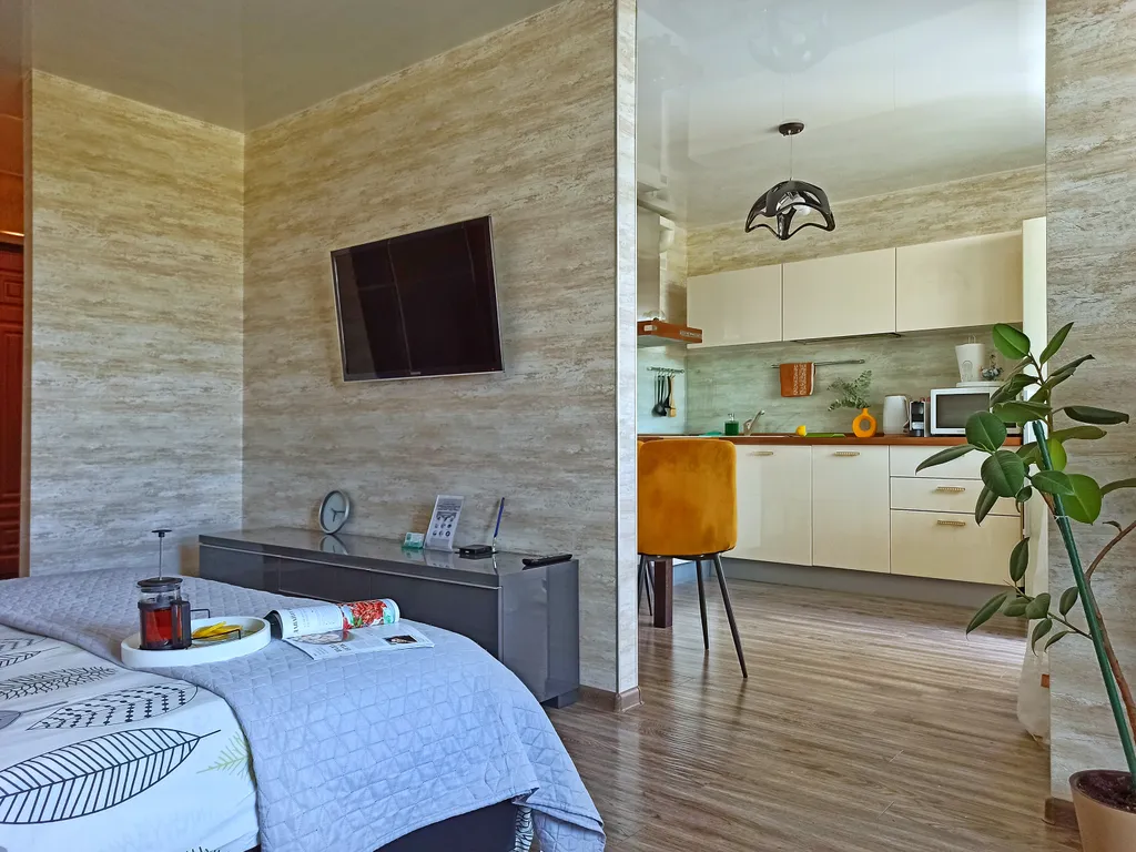 Видовая 1-комнатная квартира бизнес-класса в ЖК Клевер