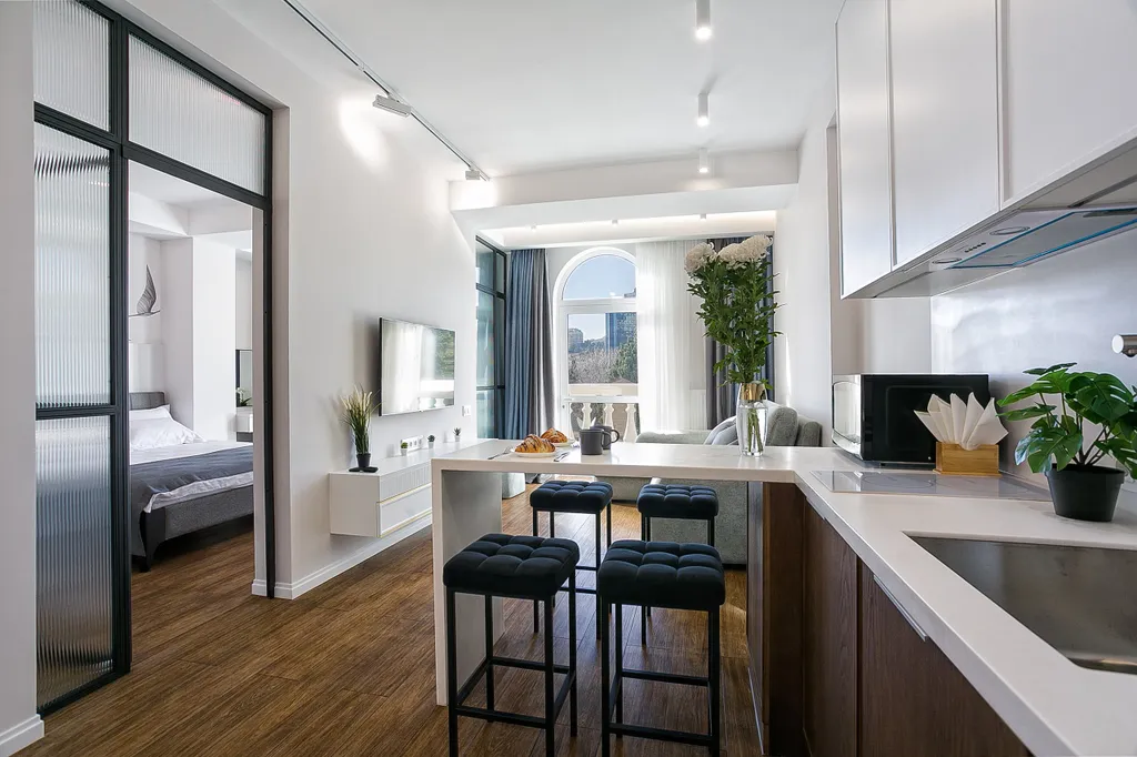 Двухкомнатные апартаменты премиум с 3 террасами