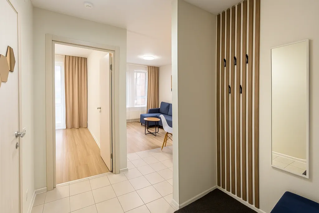 Апартаменты с красивым видом на сквер