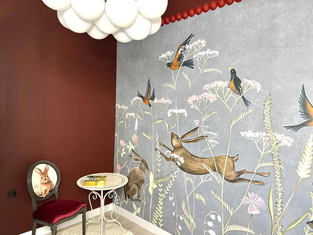 Фотодача с уникальным ярким интерьером для вашего отдыха и настроения