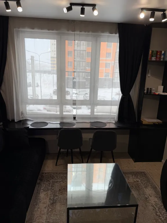 Квартира студия с джакузи и множеством подсветок