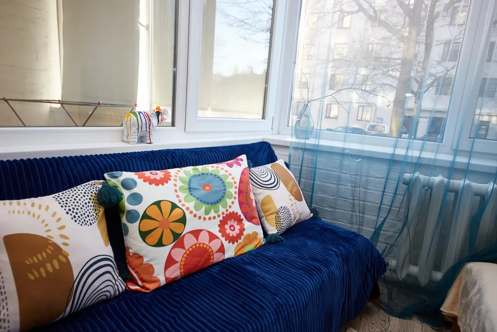 Просторный крутой апартамент с панорамными окнами