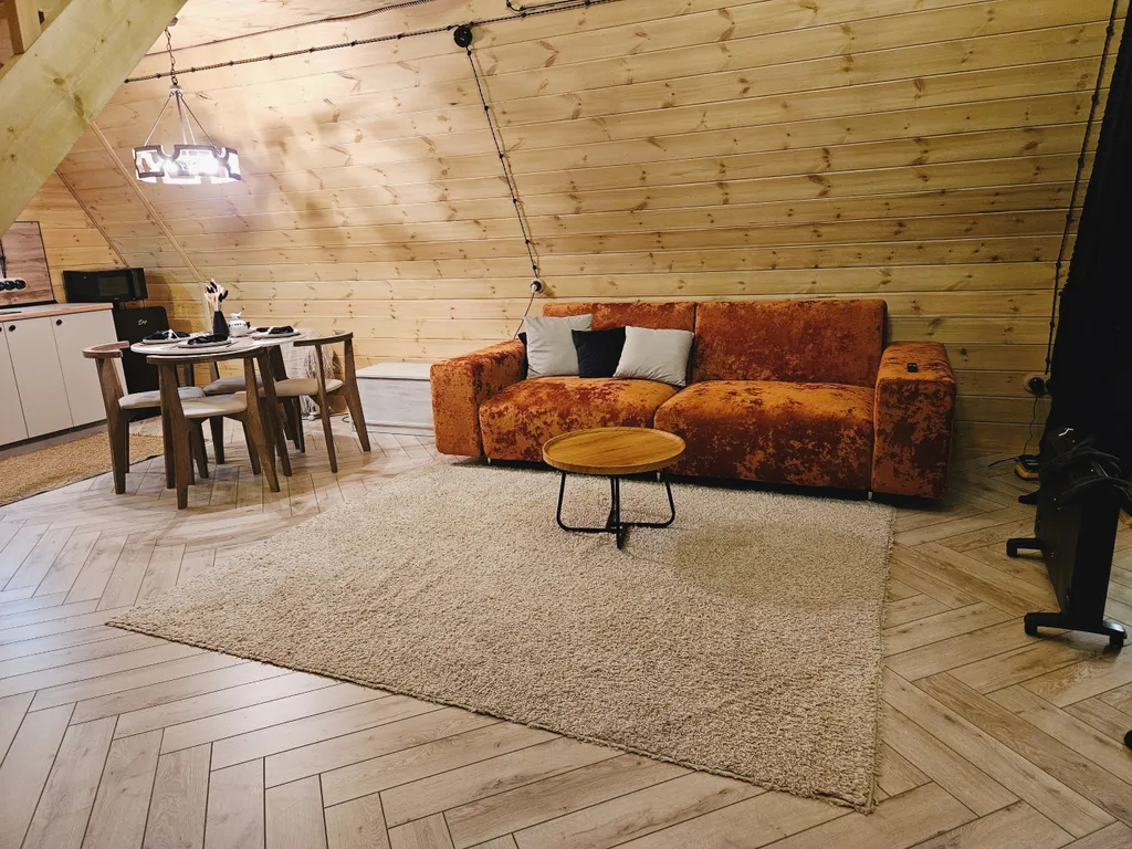 Уютный дом в стиле A frame на поляне Чегет