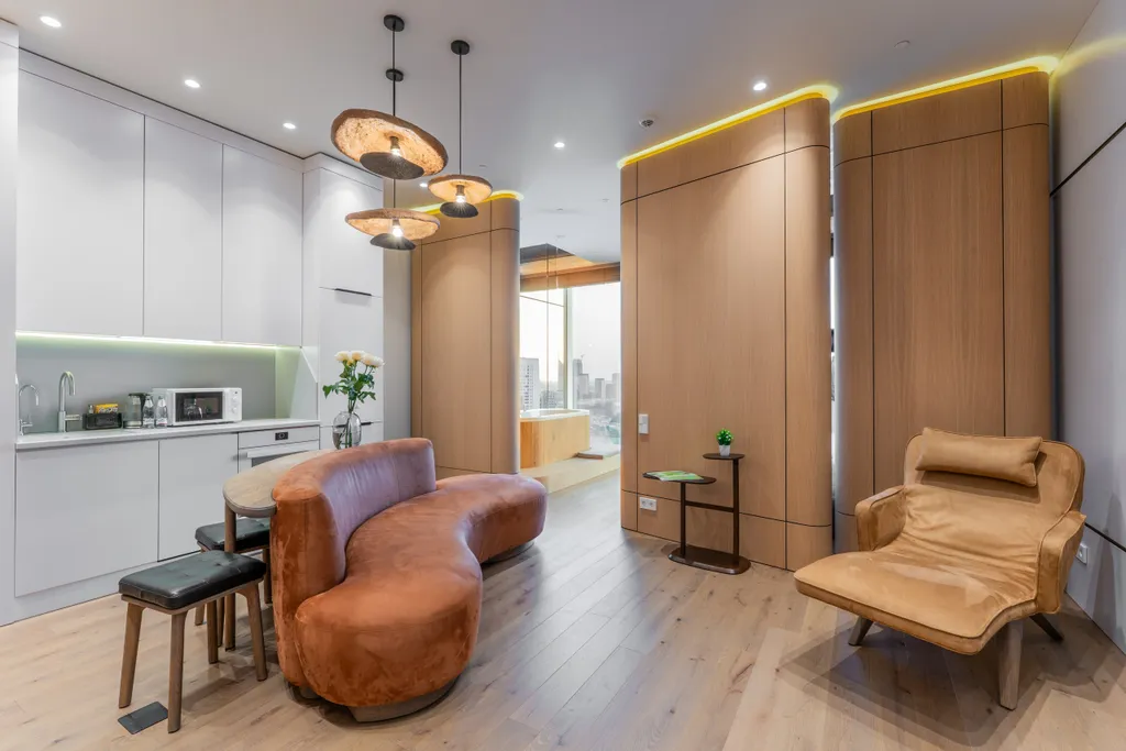 Sky city moscow ванна у окна, закатная сторона, premium дизайн