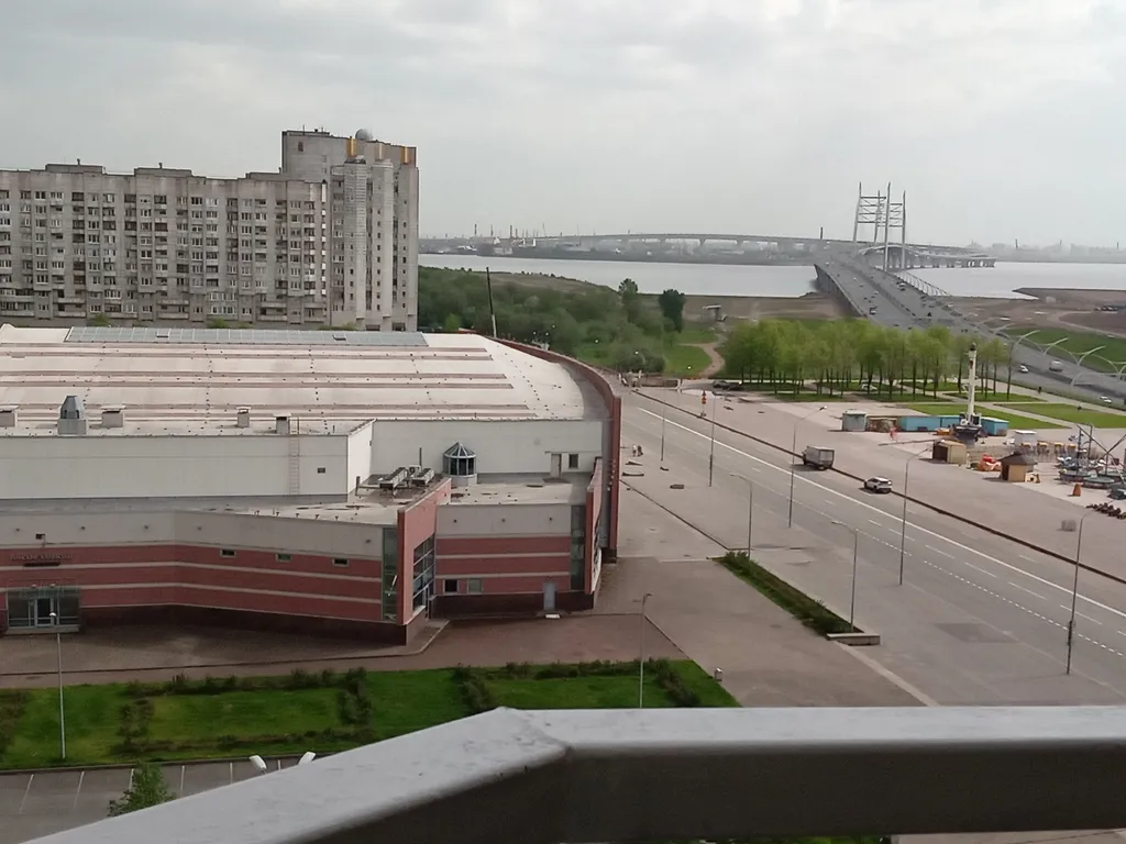 Квартира Уютная квартира с видом на залив и отель Космос- Прибалтийская — Санкт-Петербург