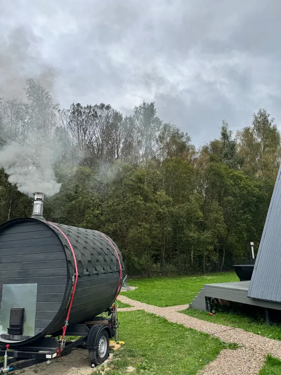 Коттедж Дом с баней и чаном у леса — Дубна