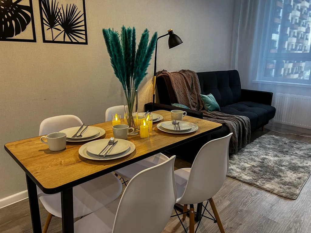 Bосхититeльнaя кваpтирa c бaлкoнoм