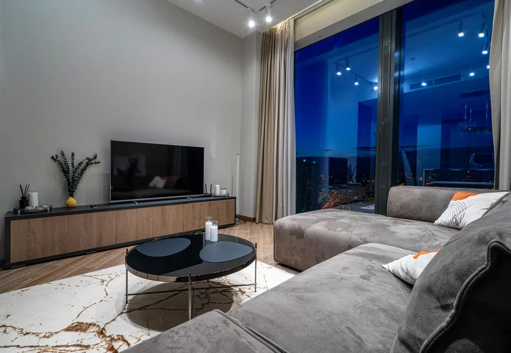 Апартамент с нежным интерьером и редким видом на город