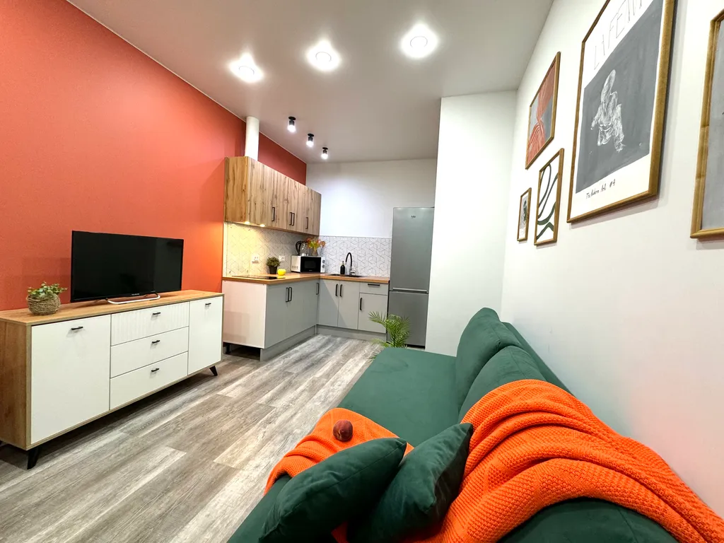 Скандинавская квартира с панорамным видом на город