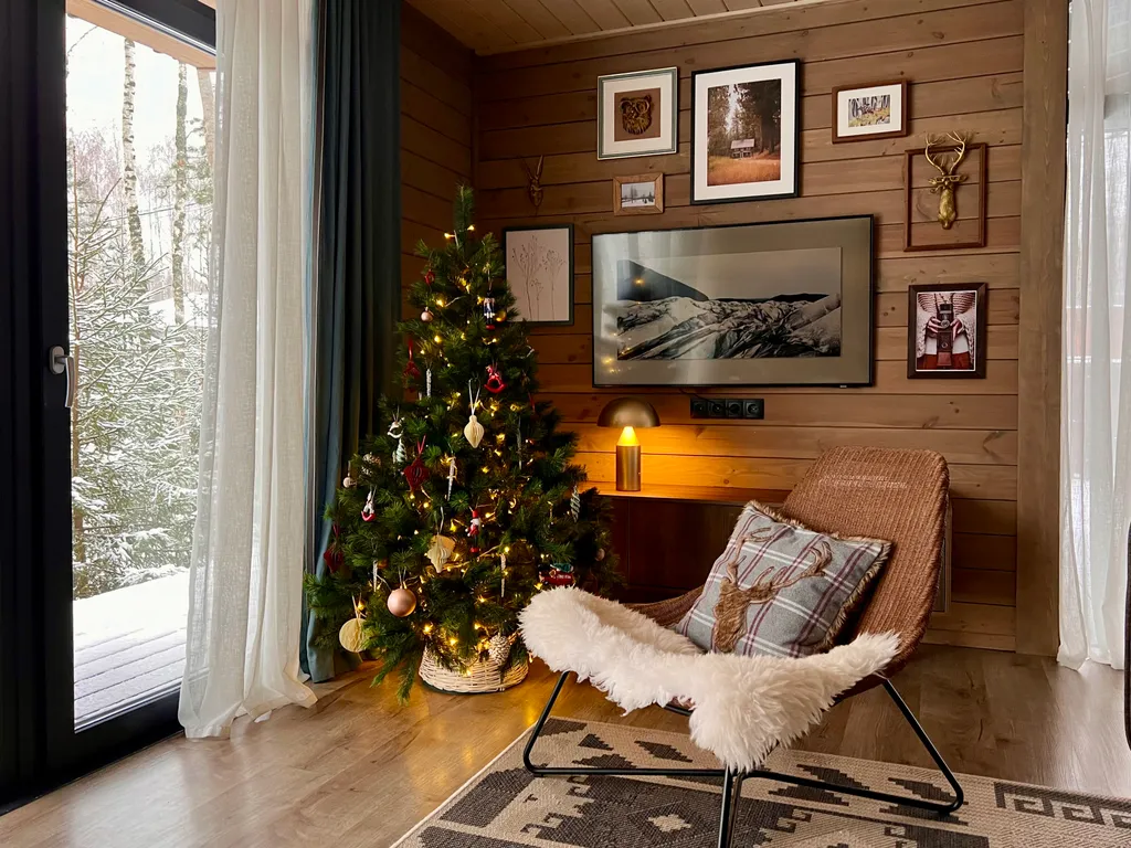 Скандинавский дом на лесном участке