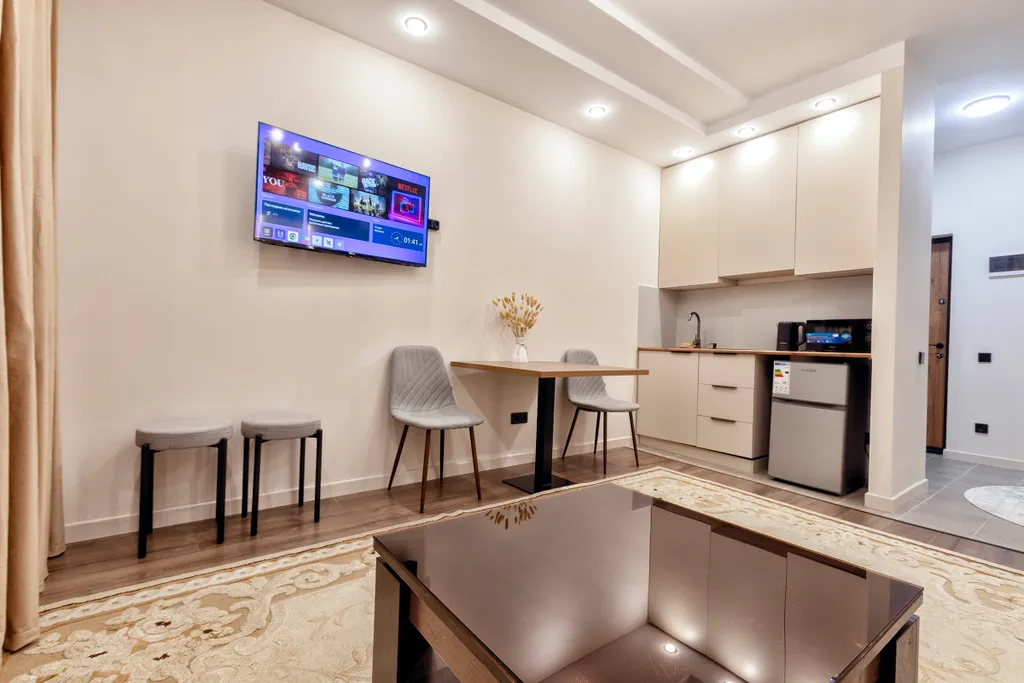 Элитные апартаменты с панорамным видом из окна в самом центре столицы